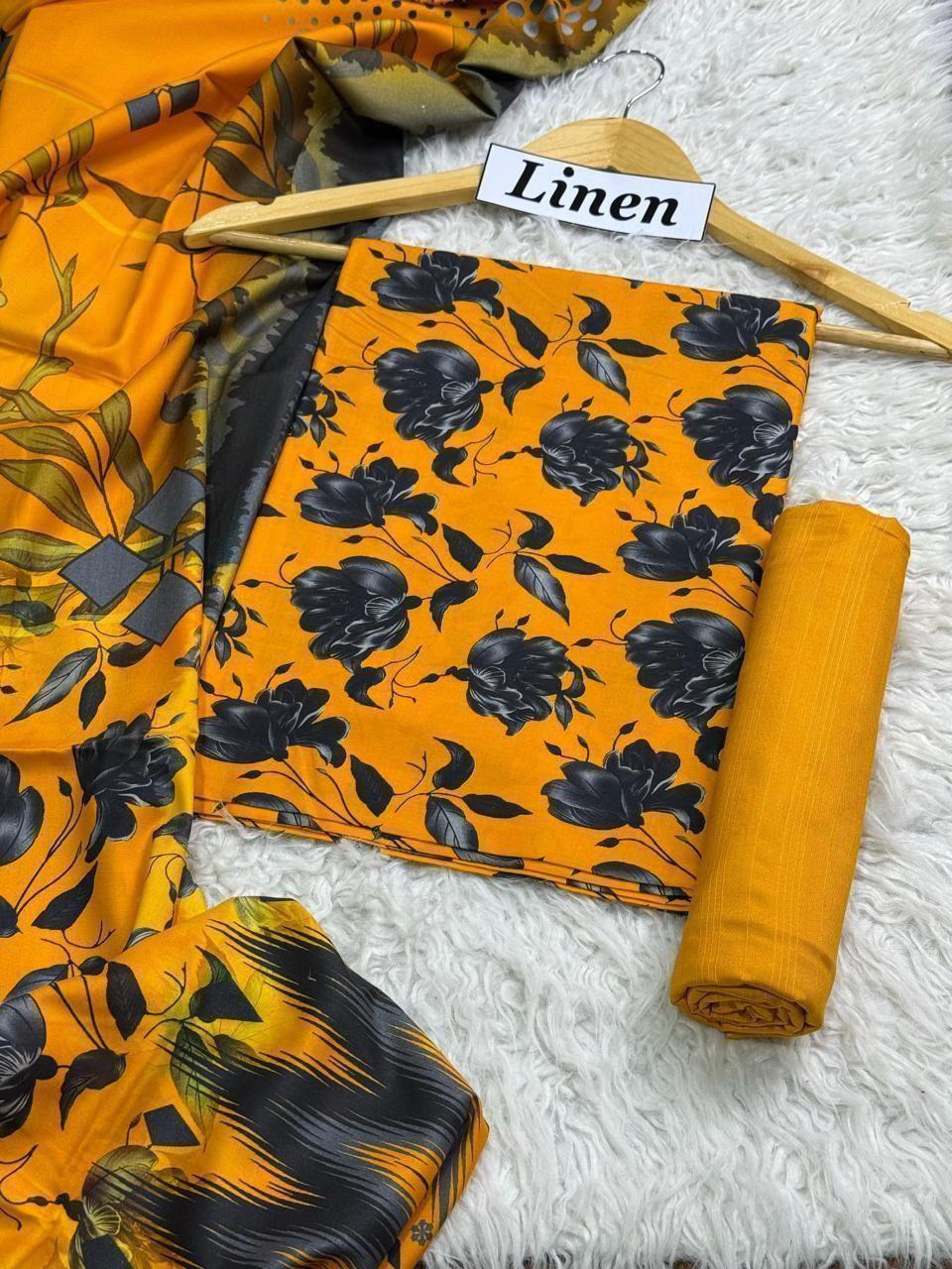 LINEN Digital Print 3pc 2025