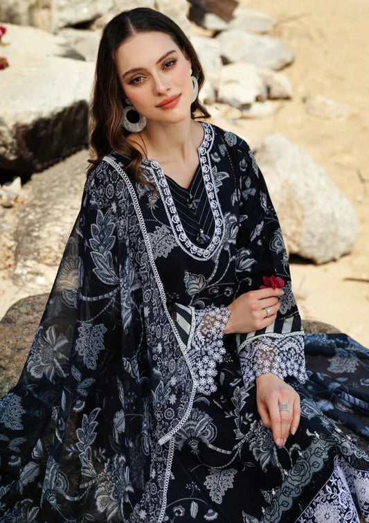 Lawn - Farasha - Aurea - Eid Summer 25 - Sable DuskFarasha