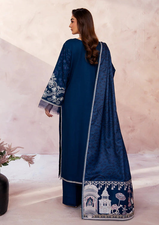 Zarqash | Unstitched LAWN 3pcs Heavy Embroidered With Chiffon Dupatta Eid Collection