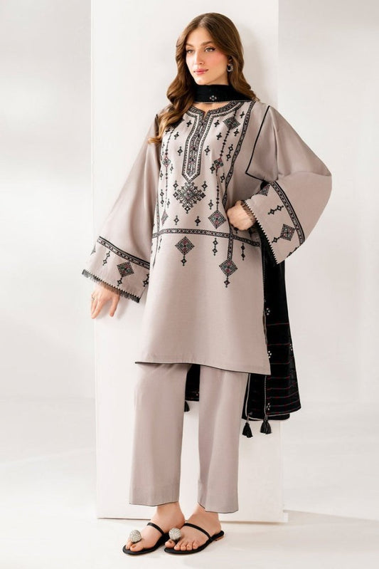 JAZMIN | Unstitched Lawn Digital Printed 3pcs With Chiffon Dupatta & Patches Eid Collection