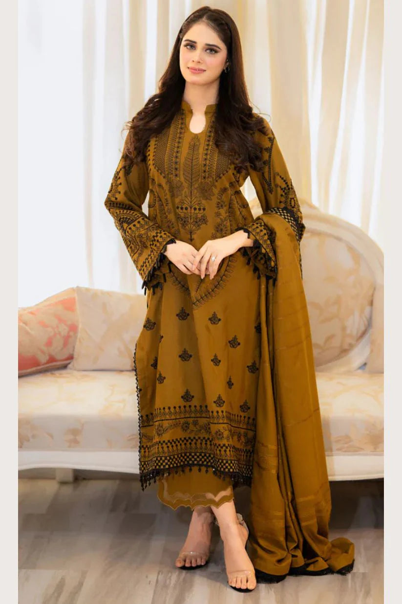 Libaas | Unstitched Lawn Suit 3pcs With Lawn Dupatta & Patches Eid Collection