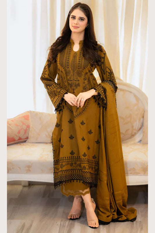 Libaas | Unstitched Lawn Suit 3pcs With Lawn Dupatta & Patches Eid Collection