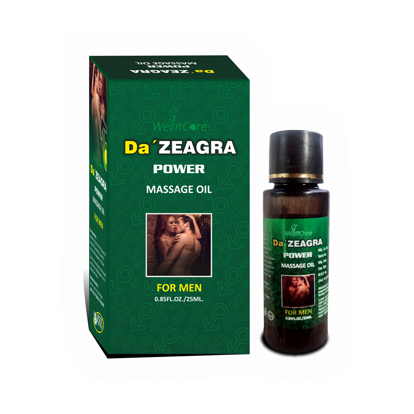 Da Zeagra Power Massage Oil for Men – Herbal Body Massage Oil | 25ml