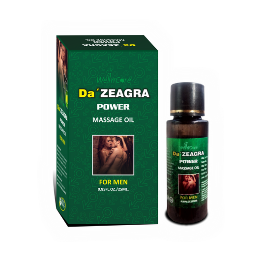 Da Zeagra Power Massage Oil for Men – Herbal Body Massage Oil | 25ml