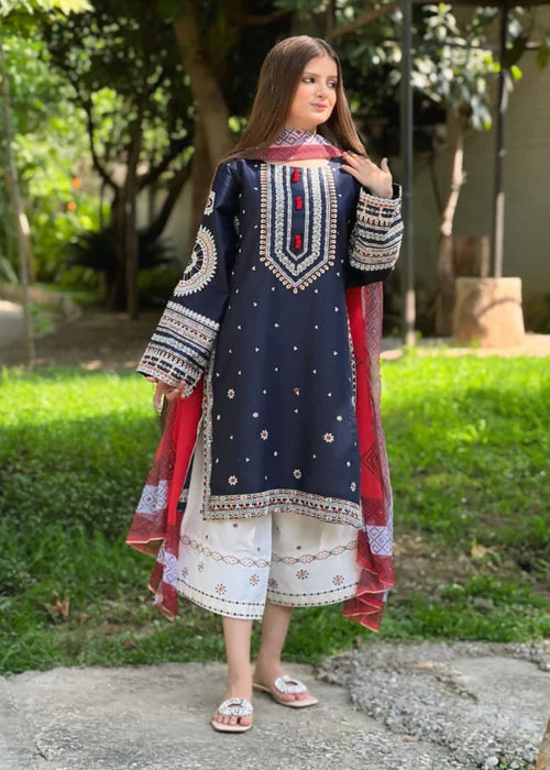 LARA EMBROIDERY 3PC
