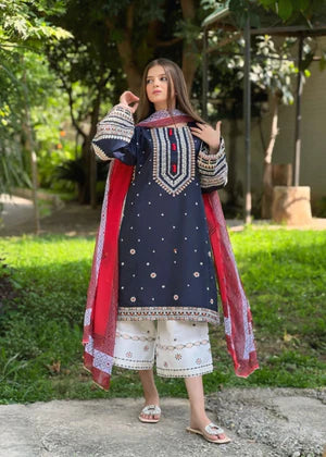 LARA EMBROIDERY 3PC