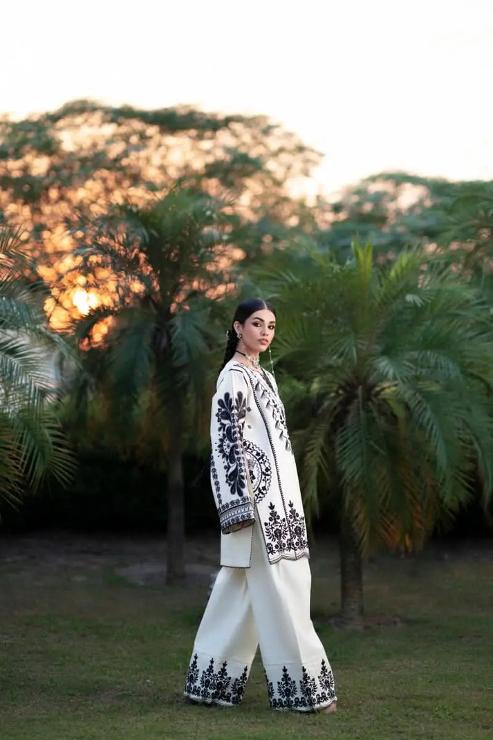Zara ShahJahan | Unstitched LAWN 3pcs Heavy Embroidered With Chiffon Dupatta Eid Collection