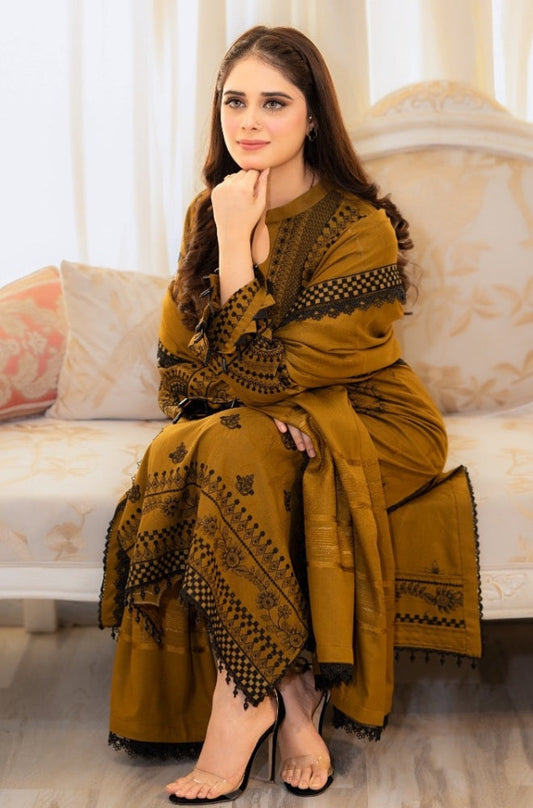 Libaas | Unstitched Lawn Suit 3pcs With Lawn Dupatta & Patches Eid Collection