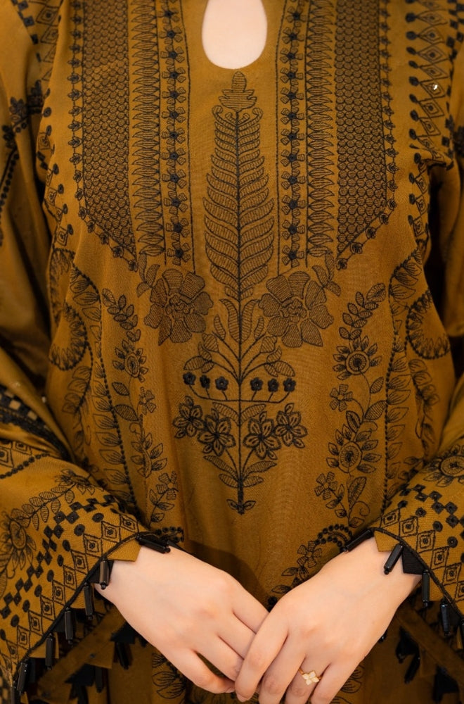 Libaas | Unstitched Lawn Suit 3pcs With Lawn Dupatta & Patches Eid Collection