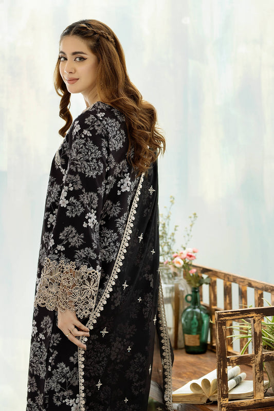 LAWN Digital Print 3pcs, LAWN READY TO WEAR DUPATTA With Patches