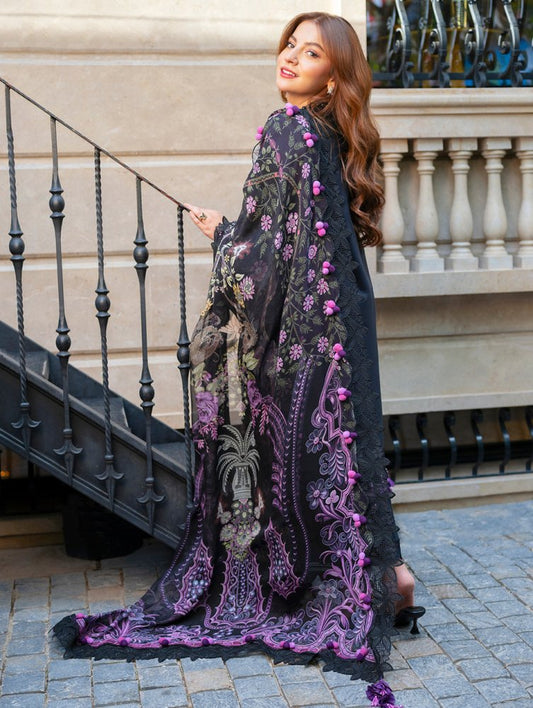 JADE-3PCS LAWN EMBROIDERED SHIRT WITH DOBBY  DUPATTA AND TROUSER