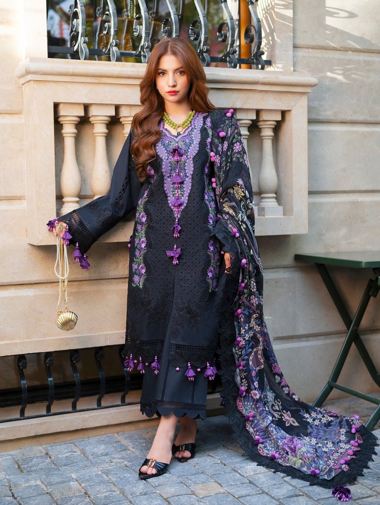 JADE-3PCS LAWN EMBROIDERED SHIRT WITH DOBBY  DUPATTA AND TROUSER