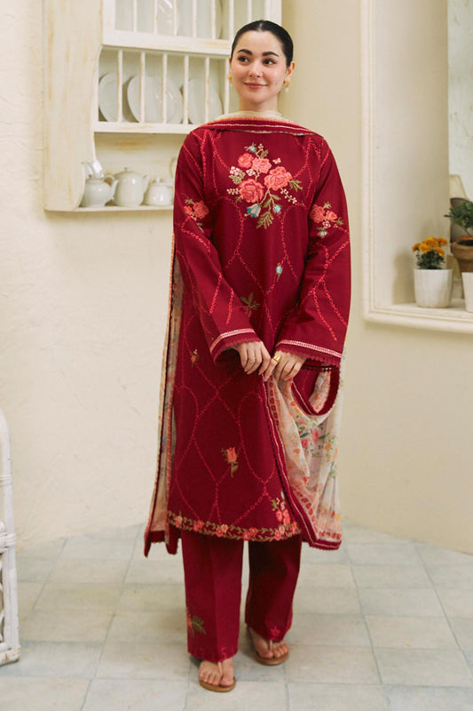 Zara ShahJahan | Unstitched LAWN 3pcs Heavy Embroidered With Chiffon Dupatta & Patches Eid Collection